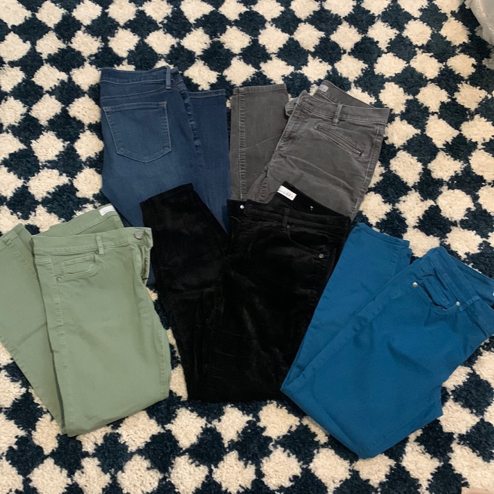 Lot of 5 Loft pants. All in great condition. Sizes 27/4